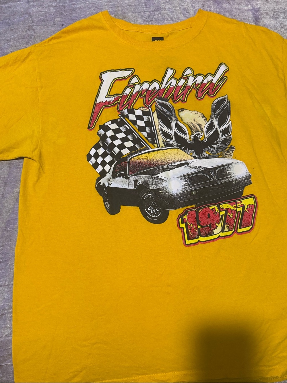 Firebird 1977 Graphic Kids T-Shirt - Yellow